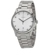  Shop Authentic Gucci G Timeless Silver Dial Silver Steel Strap Watch For Women - YA1264028 - Luxxuri