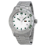  Shop Authentic Gucci G Timeless Silver Dial Silver Steel Strap Watch For Men - YA126232 - Luxxuri