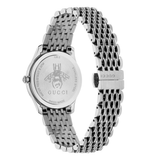  Shop Authentic Gucci G Timeless Quartz Silver Dial Silver Steel Strap Watch For Women - YA1265019 - Luxxuri
