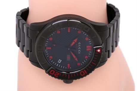  Shop Authentic Gucci G Timeless Sport Black Dial Black Steel Strap Watch For Men - YA126230 - Luxxuri