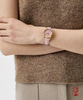  Shop Authentic Gucci G Timeless Quartz Pink Dial Pink Leather Strap Watch For Women - YA1265005 - Luxxuri