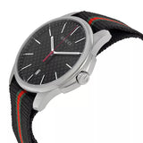  Shop Authentic Gucci G Timeless Analog Quartz Black Dial Black NATO Strap Watch For Men - YA126321 - Luxxuri