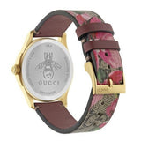  Shop Authentic Gucci G Timeless Floral Brown Dial Brown Leather Strap Watch For Women - YA1264038 - Luxxuri