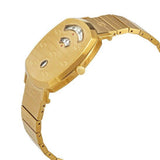  Shop Authentic Gucci Grip Quartz Yellow Gold Dial Gold Steel Strap Unisex Watch - YA157409 - Luxxuri