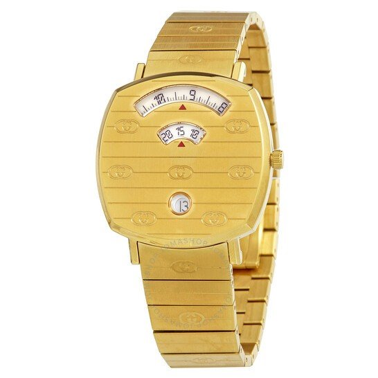  Shop Authentic Gucci Grip Yellow Gold Dial Yellow Gold Steel Strap Unisex Watch -  YA157403 - Luxxuri