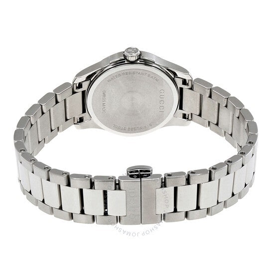 Gucci G Timeless Quartz Silver Dial Silver Steel Strap Watch For Women - YA126551