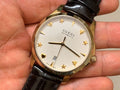 Gucci G Timeless Silver Dial Brown Leather Strap Watch for Men - YA126470