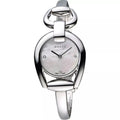  Shop Authentic Gucci Horsebit Collection Diamonds Mother of Pearl Dial Silver Steel Strap Watch For Women - YA139506 - Luxxuri