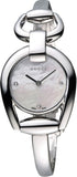  Shop Authentic Gucci Horsebit Collection Diamonds Mother of Pearl Dial Silver Steel Strap Watch For Women - YA139506 - Luxxuri