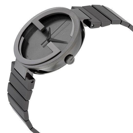 Shop Authentic Gucci G Interlocking Quartz Grey Dial Grey Steel Strap Watch For Men - YA133210 - Luxxuri