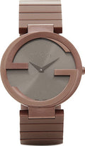  Shop Authentic Gucci Interlocking G Quartz Brown Dial Brown Steel Strap Watch for Women -  YA133317 - Luxxuri