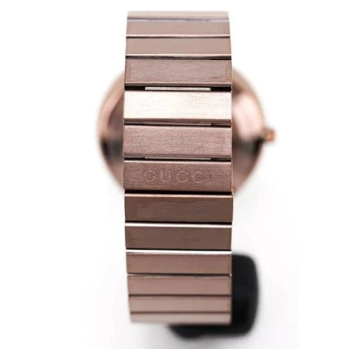  Shop Authentic Gucci Interlocking G Quartz Brown Dial Brown Steel Strap Watch for Women -  YA133317 - Luxxuri
