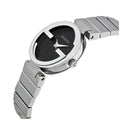  Shop Authentic Gucci Interlocking G Quartz Black Dial Black Steel Strap Watch For Women - YA133502 - Luxxuri