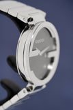 Shop Authentic Gucci G Interlocking Black Dial Silver Steel Strap Watch For Women - YA133307 - Luxxuri