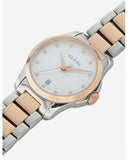  Shop Authentic Gucci G Timeless Diamonds Mother of Pearl Dial Two Tone Steel Strap Watch For Women - YA126544 - Luxxuri