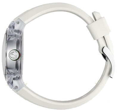  Shop Authentic Gucci SYNC XXL White Dial White Rubber Strap Watch For Men - YA137102 - Luxxuri