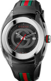  Shop Authentic Gucci Sync XXL Quartz Black Dial Black Rubber Strap Watch For Men - YA137101 - Luxxuri