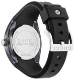  Shop Authentic Gucci Sync Quartz Black Dial Black Rubber Strap Watch For Men - YA137301 - Luxxuri