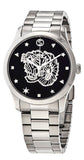  Shop Authentic Gucci G Timeless Diamonds Black Dial Silver Steel Strap Watch For Women - YA1264125 - Luxxuri