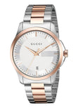  Shop Authentic Gucci G Timeless Silver Dial Two Tone Steel Strap Watch For Men - YA126473 - Luxxuri
