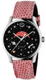  Shop Authentic Gucci G-Timeless Moonphase Black Dial Pink Leather Strap Watch For Women - YA1264046 - Luxxuri