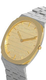  Shop Authentic Gucci 25H Quartz Gold Dial Silver Steel Strap Watch for Men - YA163405 - Luxxuri