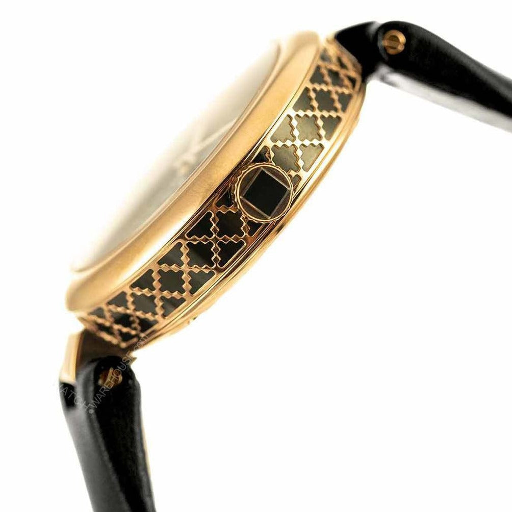  Shop Authentic Gucci Diamantissima Quartz Black Dial Black Leather Strap Watch for Women - YA141401 - Luxxuri
