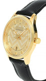  Shop Authentic Gucci Eryx Automatic Chevron Gold Dial Black Leather Strap Watch For Men - YA126340 - Luxxuri