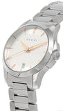  Shop Authentic Gucci G Timeless Silver Dial Silver Steel Strap Watch For Women - YA126523 - Luxxuri