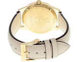  Shop Authentic Gucci G Timeless Quartz Gold Dial Beige Leather Strap Watch For Women - YA1264180 - Luxxuri