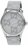  Shop Authentic Gucci G Timeless Quartz Grey Dial Grey Leather Strap Watch For Men - YA1264058 - Luxxuri