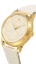  Shop Authentic Gucci G Timeless Quartz White Dial White Leather Strap Watch For Women - YA1264033A - Luxxuri
