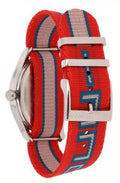  Shop Authentic Gucci G Timeless Quartz Red Dial Two Tone NATO Strap Watch For Men - YA1264070 - Luxxuri