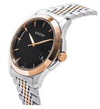  Shop Authentic Gucci G Timeless Black Dial Two Tone Steel Strap Watch For Women - YA126512 - Luxxuri