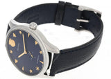  Shop Authentic Gucci G Timeless Automatic Blue Dial Black Leather Strap Watch For Men - YA126347 - Luxxuri