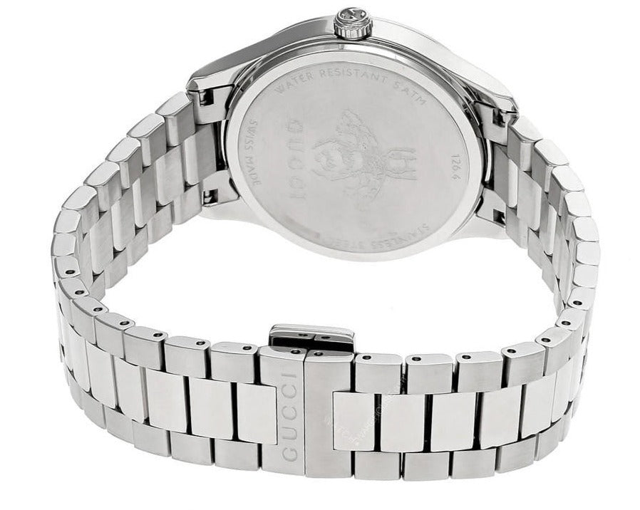  Shop Authentic Gucci G Timeless Quartz Blue Dial Silver Steel Strap Watch for Women - YA1265043 - Luxxuri