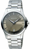  Shop Authentic Gucci G Timeless Brown Dial Silver Steel Strap Watch For Men - YA126445 - Luxxuri