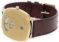  Shop Authentic Gucci Grip Yellow Gold Dial Maroon Leather Strap Unisex Watch - YA157411 - Luxxuri