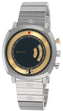  Shop Authentic Gucci Grip Chronograph Disney Black Dial Silver Steel Strap Watch For Men - YA157307 - Luxxuri
