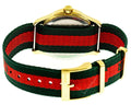  Shop Authentic Gucci G Timeless Quartz Green & Red Dial Green & Red NATO Strap Watch For Men - YA126487A - Luxxuri