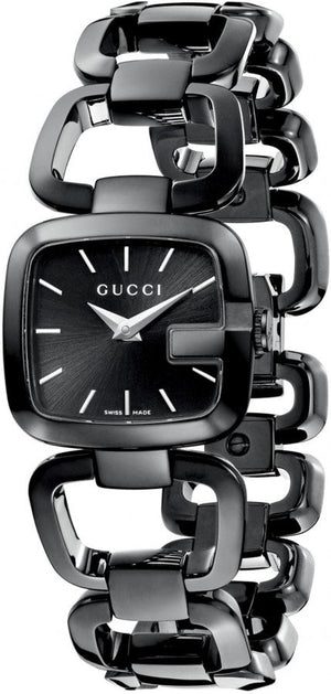  Shop Authentic Gucci G Gucci 125 G Series Bracelet Black Dial Watch For Women - YA125403 - Luxxuri