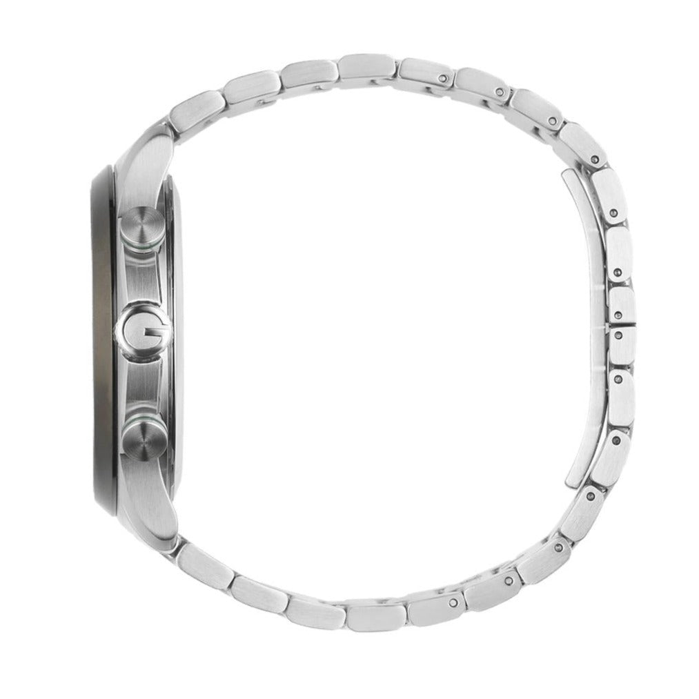  Shop Authentic Gucci G Timeless Brown Dial Silver Steel Strap Watch For Men - YA126248 - Luxxuri