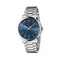  Shop Authentic Gucci G Timeless Blue Dial Silver Steel Strap Watch For Men - YA126316 - Luxxuri