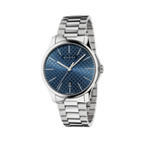  Shop Authentic Gucci G Timeless Blue Dial Silver Steel Strap Watch For Men - YA126316 - Luxxuri