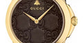  Shop Authentic Gucci G Timeless Quartz Brown Dial Brown Leather Strap Watch for Men - YA1264035 - Luxxuri