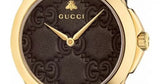  Shop Authentic Gucci G Timeless Quartz Brown Dial Brown Leather Strap Watch for Men - YA1264035 - Luxxuri