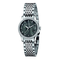  Shop Authentic Gucci G Timeless Diamonds Mother of Pearl Black Dial Silver Mesh Bracelet Watch For Women - YA126507 - Luxxuri