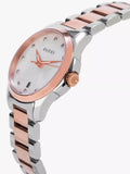  Shop Authentic Gucci G Timeless Diamonds Mother of Pearl Dial Two Tone Steel Strap Watch For Women - YA126544 - Luxxuri