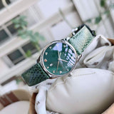  Shop Authentic Gucci G-Timeless Green Mother of Pearl Dial Green Leather Strap Watch For Women - YA126585 - Luxxuri