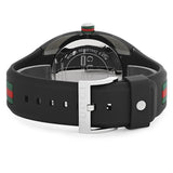  Shop Authentic Gucci Sync XXL Quartz Black Dial Black Rubber Strap Watch For Men - YA137101 - Luxxuri